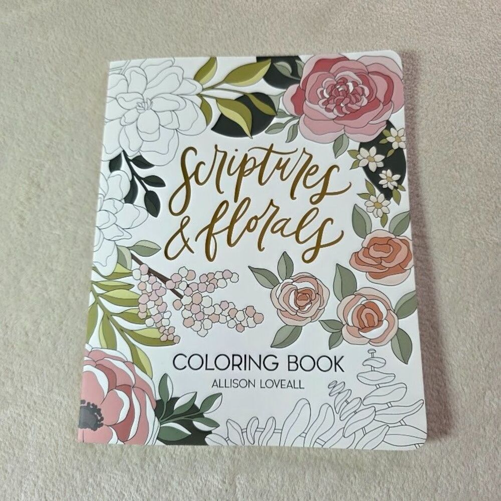 Allison Loveall Scriptures & Florals Coloring Book Paperback English